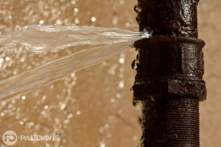 Frozen pipes bursting Minneapolis causing basement flood